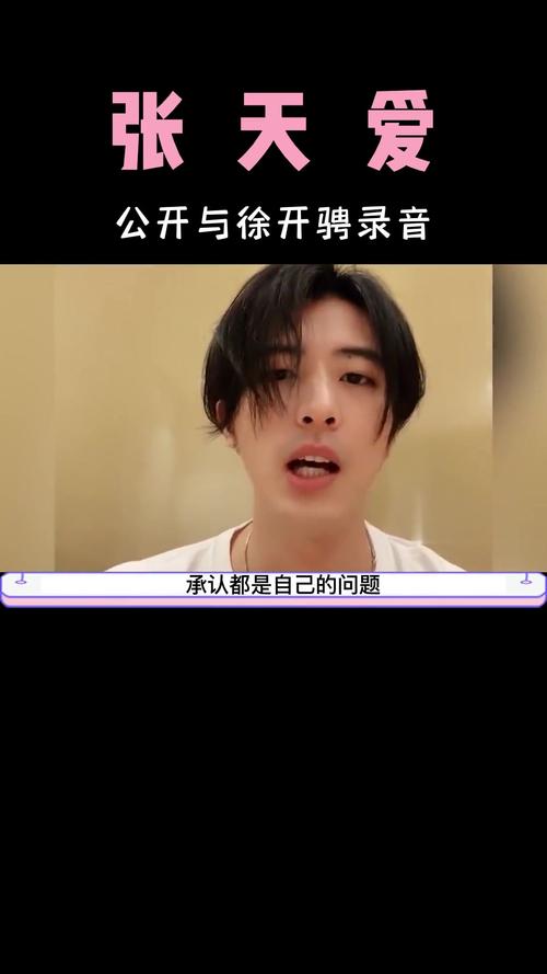 又来瓜！徐开骋不满被骂渣男，内涵张天爱录音，称两人互不相欠