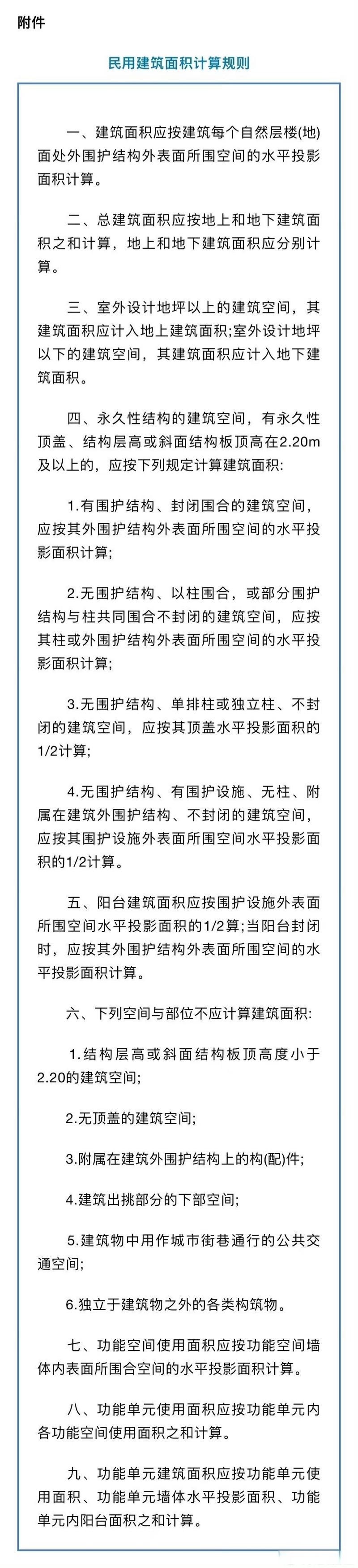 吉林省调整民用建筑面积计算规则